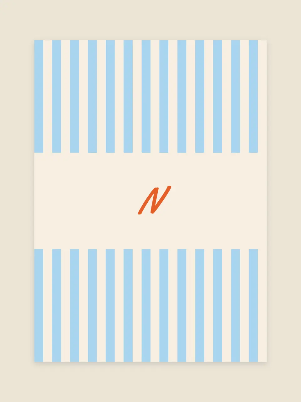 The envelope liner, seen when the envelope opens