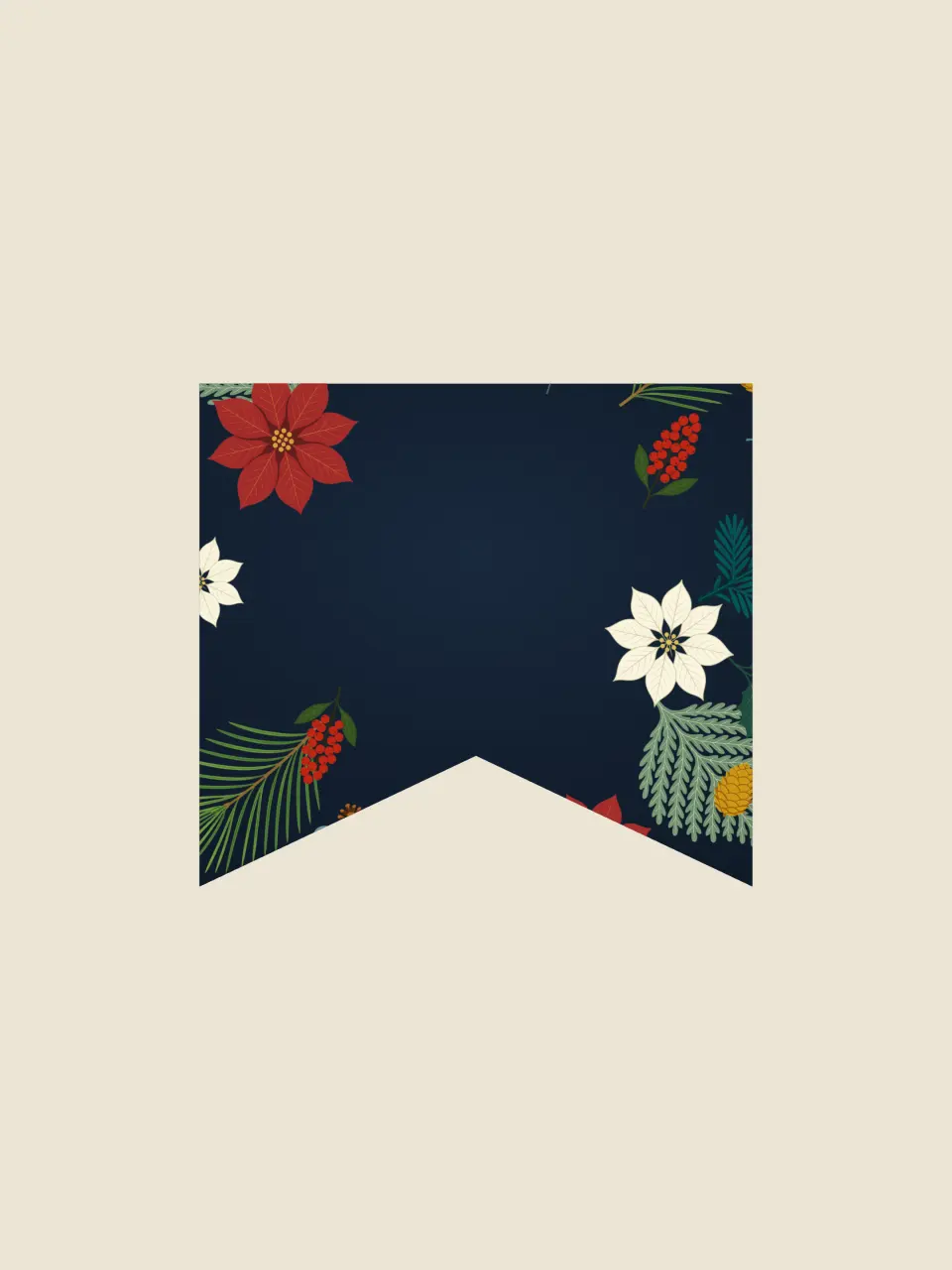The envelope liner, seen when the envelope opens