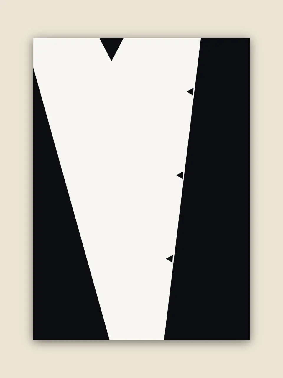 The envelope liner, seen when the envelope opens