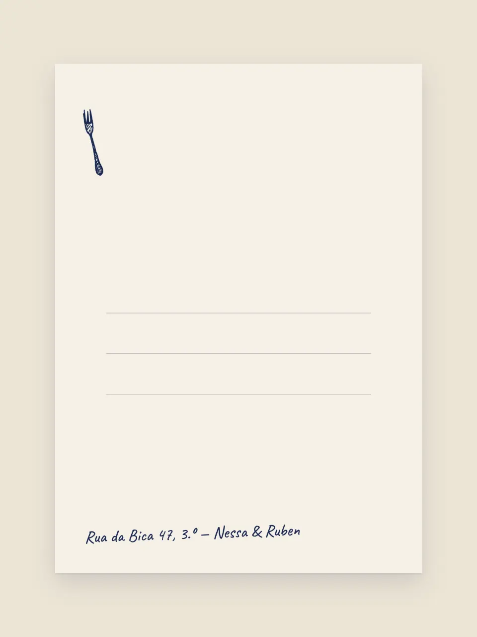 The envelope from Nessa and Ruben · The Hundredth Sunday