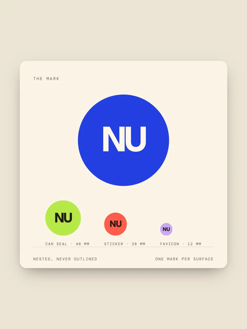 The custom monogram from NURA · The Roundel