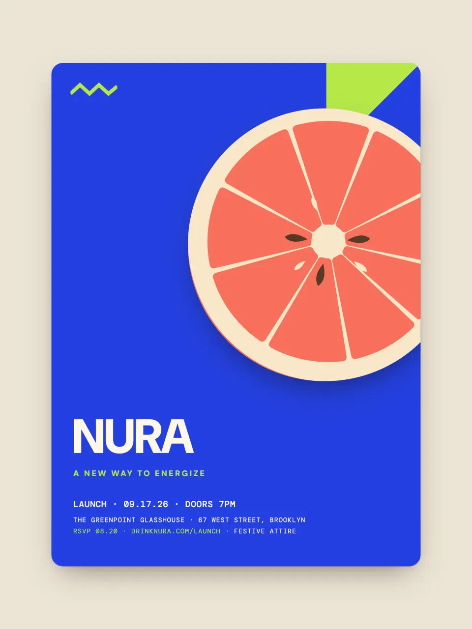 The invitation from NURA · The Roundel
