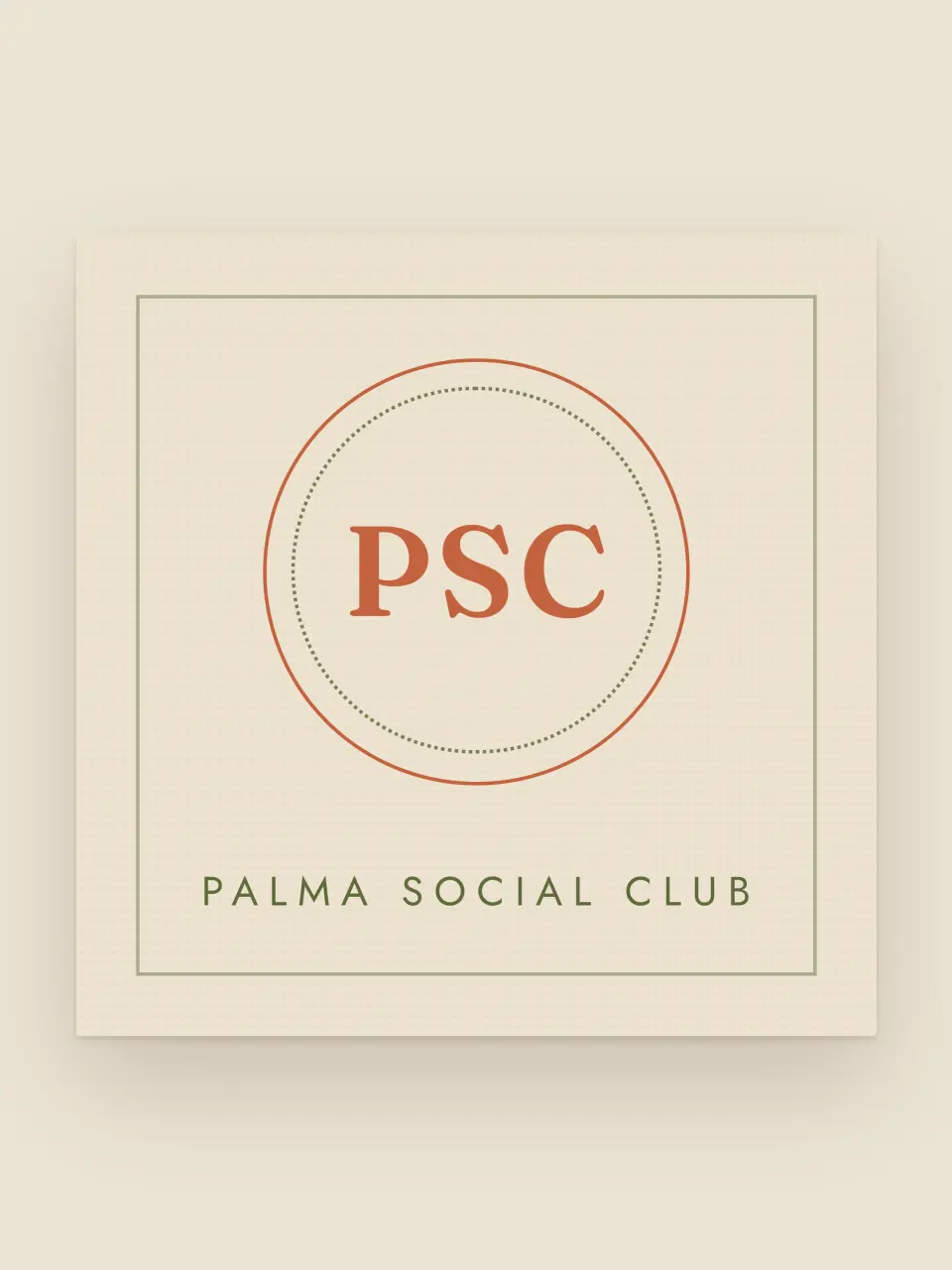 The custom monogram from Palma Social Club · Founding Members