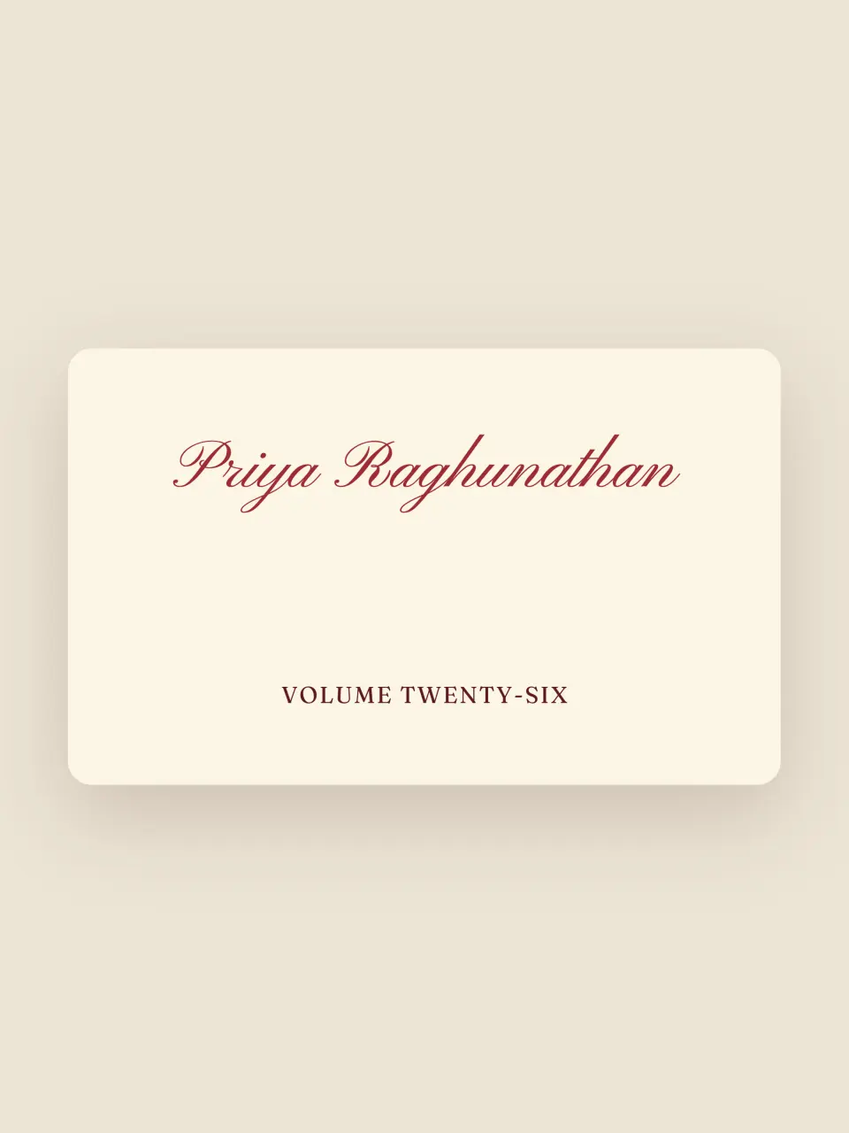 The place cards from Elizabeth and William · The Second Name