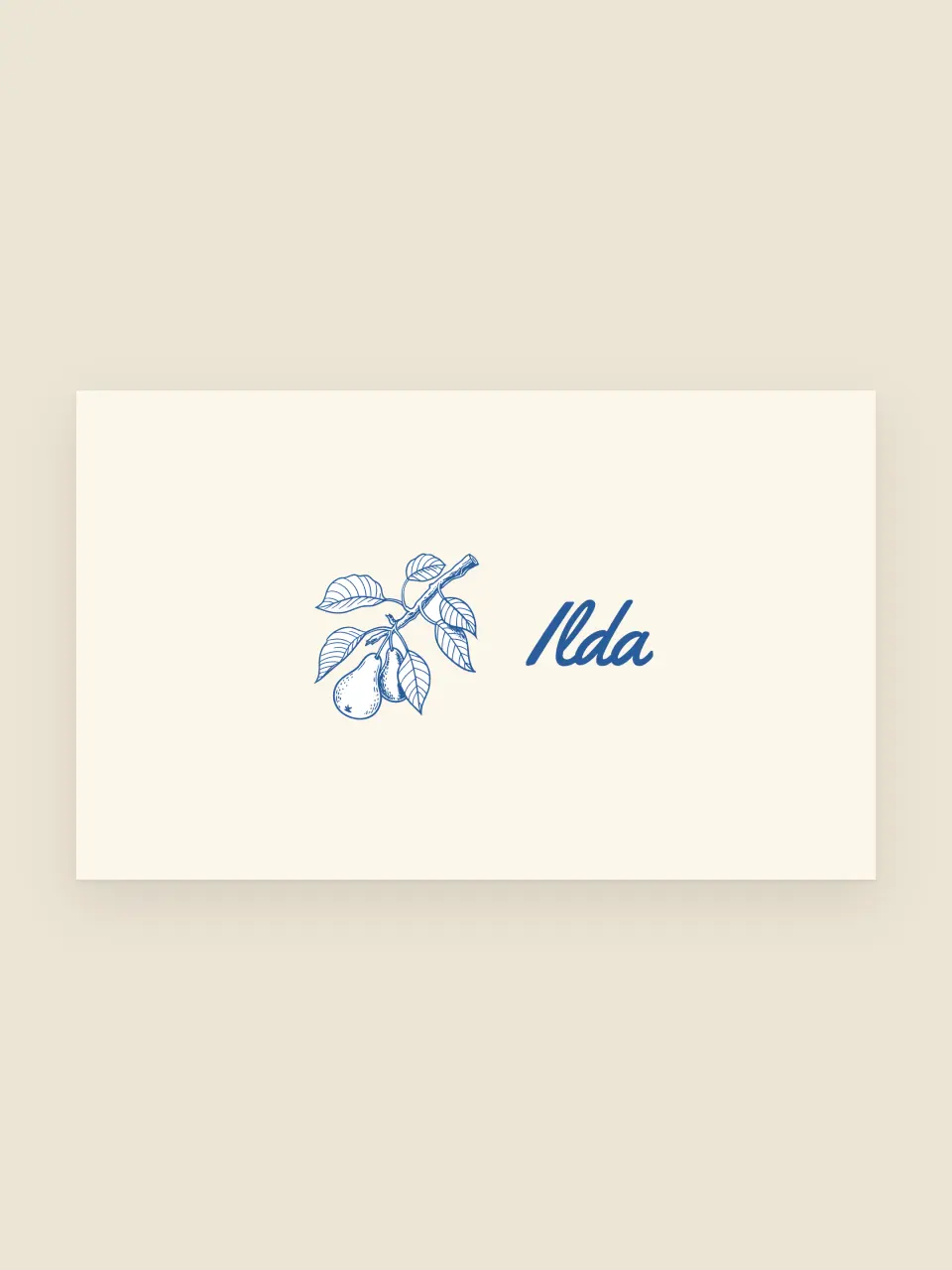 The place cards from Nell and Tobias · The Plate